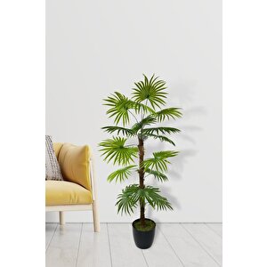 Yapay Ağaç Yelpaze Palmiye Fanpalm 16 Yaprak 115*55cm