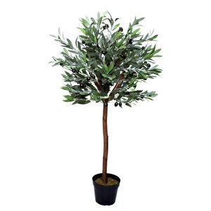 Yapay Zeytin Ağacı 120cm Tek Gövdeli Doğal Gerçek Görünümlü Yapay Ağaç