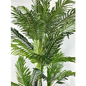 Yapay Ağaç Areka Ağacı Palmiye Ağacı Salon Bitkisi 5 Gövdeli 34 Yaprak 150cm