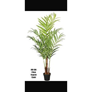Yapay Ağaç Lavantalı Şimşir Top Siyah Saksılı 115*30cm