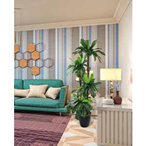 Yapay Ağaç Sıkas Palmiye 4katlı 84yaprak 150cm Salon Çiçeği Yapay Çiçek