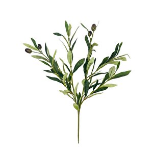 Yapay Zeytin Dalı 45cm 4 Meyveli Yapay Çiçek