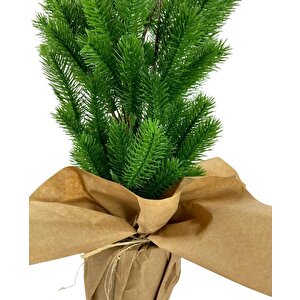 Yılbaşı Ağacı Yapay Çam Ağacı Kraft Saksıda 55cm