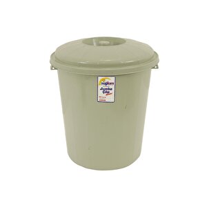 Sağlam Plastik Jumbo Çöp Kovası Kilitsiz 90 Lt