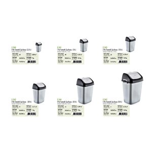 Polytime Sallanır Kapak Ofis Banyo Mutfak Bahçe Çöp Kutusu Kovası / 35 Litre / Beyaz / 57x38x30 Cm.