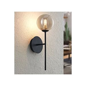 Modern Tasarım Aplik 1 Adet Elektrikle Çalışır Duvar Camlı Aplik Siya Bal Camlı