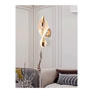 Modern Ledli Aplik Tasarım Gold Sarı Gün Işığı Duvar Aplik