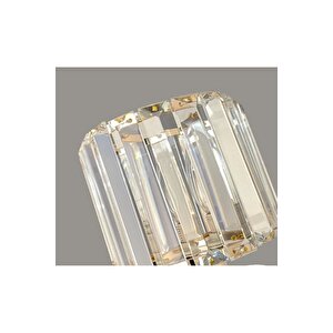 Modern Lüks Kristal Taşlı Aplik Elektrikle Çalışır Gold Sarı 1 Adet