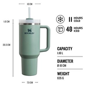 Stanley Quencher Pipetli Termos Bardak 1.18 Lt - Shale