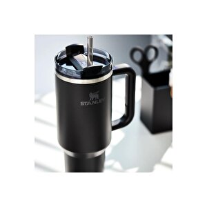 Stanley Quencher Pipetli Termos Bardak 1.18 Lt - Black