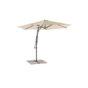 Sorrento Metal Şemsiye Krem Çap: 3m