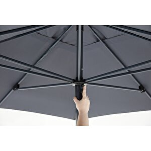 Mini Pro  Antrasit Bahçe Ve Balkon Şemsiyesi 210×210 Cm
