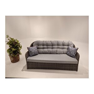 Ada Rattan Bahçe Balkon Masa Takımı 7 Kişilik