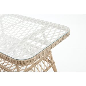 Linda Rattan Bahçe Oturma Grubu 3 1 1 ve Sehpa