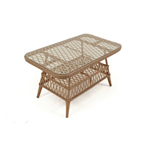 Linda Rattan Bahçe Oturma Grubu 3 1 1 ve Sehpa