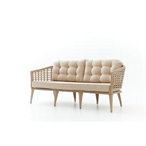 Linda Rattan Bahçe Oturma Grubu 3 1 1 ve Sehpa