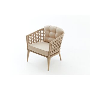 Linda Rattan Bahçe Oturma Grubu 3 1 1 ve Sehpa