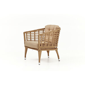 Linda Rattan Bahçe Oturma Grubu 3 1 1 ve Sehpa