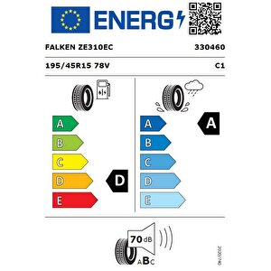195/45 R15 Tl 78v Ziex Ze310 Ecorun Oto Yaz Lastiği (üretim Tarihi:2024)