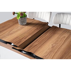 İkon Açılır Mdf Highgloss Mutfak Masası 70x110 Ceviz