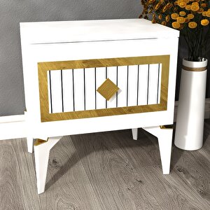 Norra (g) Tek Kapakli Yatak Odasi Komi̇di̇n Beyaz-Beyaz Beyaz