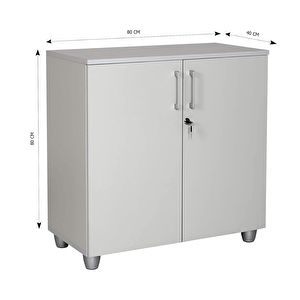 Kilitli Kapaklı Dosya Dolabı 80 Cm