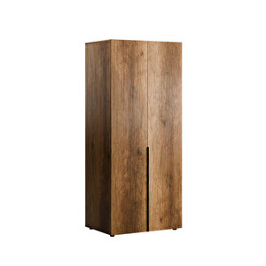 Oryana 2 Kapaklı Ara Bölmeli Gardırop-koyu Ceviz 90x210x62 Cm