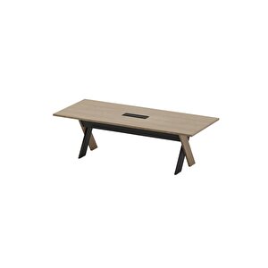 Omix Toplantı Masası 240 Cm (budva/antrasit)