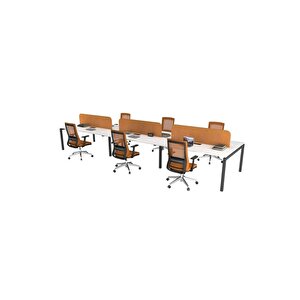 Galaxy Altili 480 Cm Çalişma Ofi̇s Masa Workstation (beyaz/antrasit)