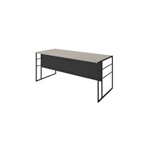 Cage 140 Cm Beyaz Çalışma Ofis Masa Takım (beyaz/si̇yah)
