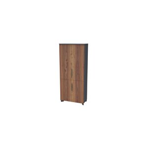 Tidy Dört Kapakli Antrasi̇t 189 Cm Dolap (minyatür/antrasit)