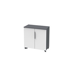 Tidy Boy Kapakli Beyaz 81 Cm Dolap (beyaz/antrasit)