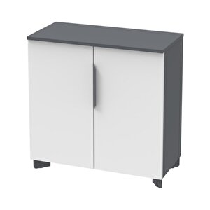 Tidy Boy Kapaklı Beyaz 81 Cm Dosya Dolabı, Ofis Dolabı (beyaz/antrasit)