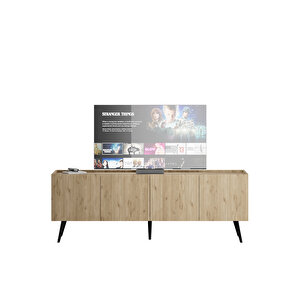 Luna 4 Kapaklı Tv Ünitesi-florida Meşe 180x63x42 Cm