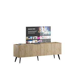 Luna 4 Kapaklı Tv Ünitesi-florida Meşe 180x63x42 Cm