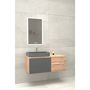 Arron 100 Cm Banyo Dolabı Antrasit