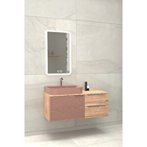 Arron 100 Cm Banyo Dolabı Sütlü Kahve