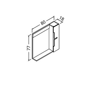Tempo 80 Cm Üst Modül