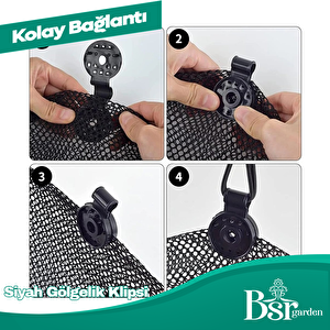 25 Adet Gölgelik Klipsi Bsr Garden