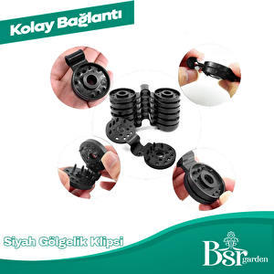 50 Adet Gölgelik Klipsi Bsr Garden