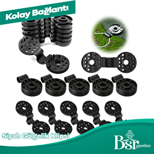 50 Adet Gölgelik Klipsi Bsr Garden