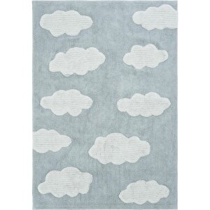 Cool Cotton Ccn 14 Multy Makinede Yıkanabilir Kaymaz Tabanlı Bulut Desenli Bebek Halısı 120x180 cm