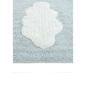 Cool Halı Cool Cotton Ccn 14 Multy Makinede Yıkanabilir Kaymaz Tabanlı Bulut Desenli Bebek Halısı