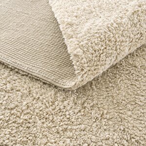 Cool Halı Cool Cotton Ccn Plain Bej Makinede Yıkanabilir Kaymaz Taban Pamuk Dokuma Bebek Halı