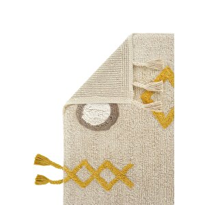 Cool Halı Cool Cotton Ccn 12 Multy Xw Makinede Yıkanabilir Kaymaz Tabanlı Pamuk Dokuma Bebek Halısı