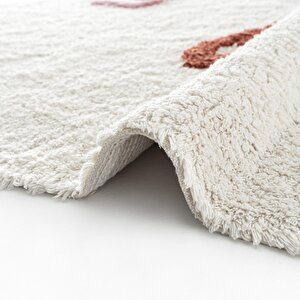 Cool Halı Cool Cotton Ccn 02 Multy Xw Makinede Yıkanabilir Kaymaz Taban Pamuk Dokuma Bebek Halı