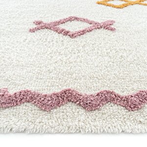 Cool Halı Cool Cotton Ccn 04 Multy Xw Makinede Yıkanabilir Kaymaz Taban Pamuk Dokuma Bebek Halı