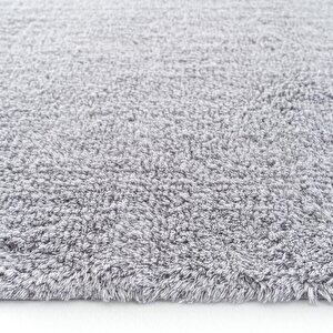 Cool Halı Cool Cotton Ccn Plain Gri Makinede Yıkanabilir Kaymaz Taban Pamuk Dokuma Bebek Halı