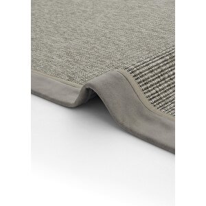 Cool Halı Leon Art 04 Balkon Halısı Hasır Doku Mutfak Halısı Çift Bordürlü İthal Sisal Halı Yolluk