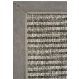 Leon Art 04 Balkon Halısı Hasır Doku Mutfak Halısı Çift Bordürlü İthal Sisal Halı Yolluk 120x180 cm